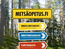 Tablet Screenshot of metsaopetus.fi